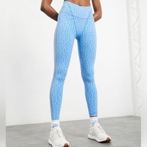 Adidas X IVY PARK Mesh Monogram Leggings - Blue